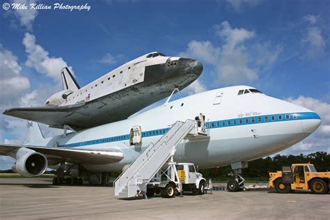 Nasas Retired Space Shuttle Endeavour Atop A Modified Boeing 747