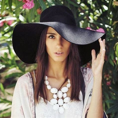 Boho Black Wide Brim Floppy Hat Boho Black Wide Brim Floppy Hat Total