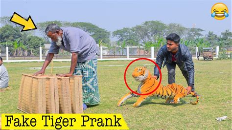 Fake Tiger Prank Fake Tiger Vs Man Prank On Public Part 17 4