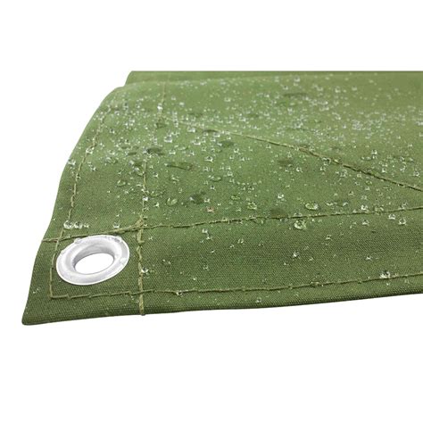 Wholesale 12′ X 20′ 12oz Heavy Duty Water Resistant Green Canvas Tarp