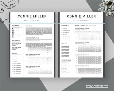 Professional Cv Template For Microsoft Word Cover Letter Curriculum