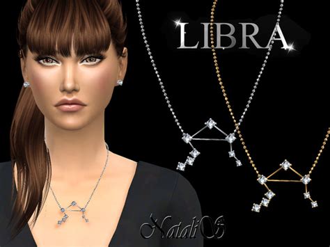 Libra Zodiac Necklace By Natalis At Tsr Sims 4 Updates