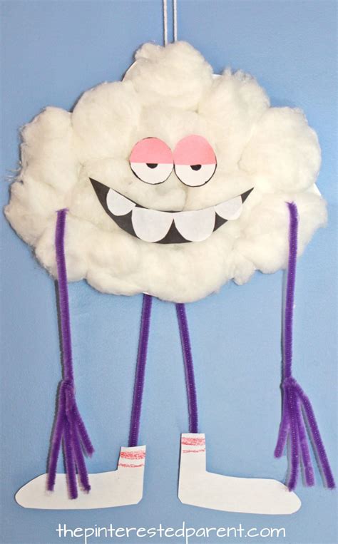 Paper Plate Craft Inspired By Cloud Guy Character From The