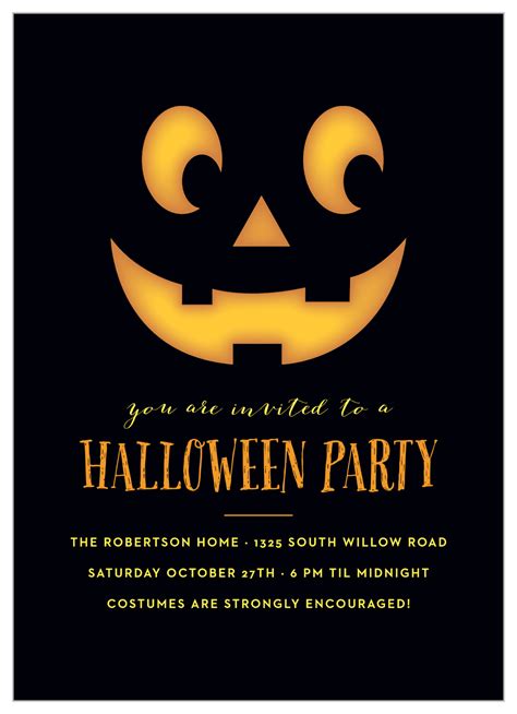 Perfect Pumpkin Halloween Invitations By Basic Invite