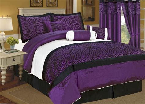 Purple Bed Sets King Size King Size Bedding Comforter Set 7 Piece