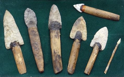 Ancient Native American Hafted Knives Rock Shelter Finds Texas