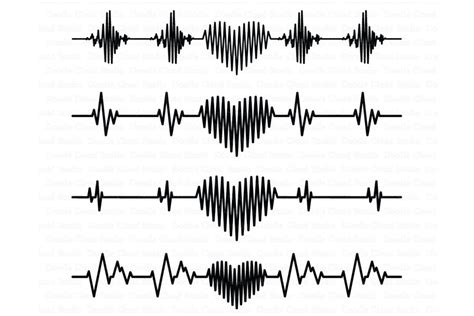 Heartbeat Svg Heart Svg Files Illustrations Creative Market