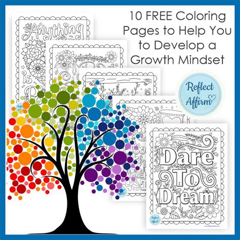 27 Growth Mindset Coloring Pages