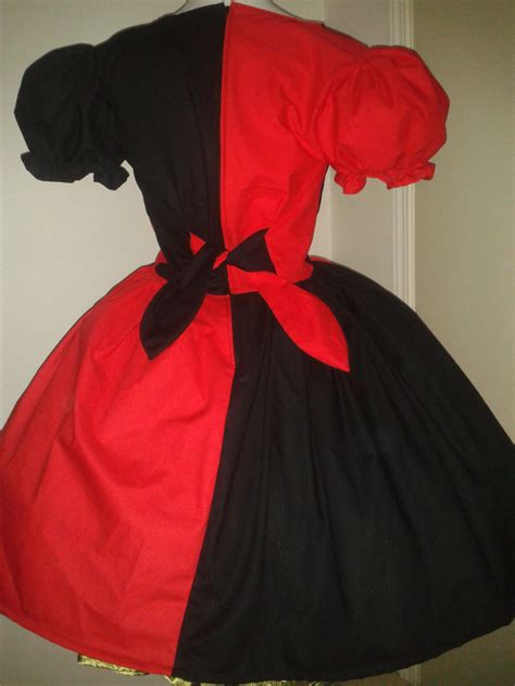 Harley Quinn Harlequin Halloween Costume Cute Dress Red And Black