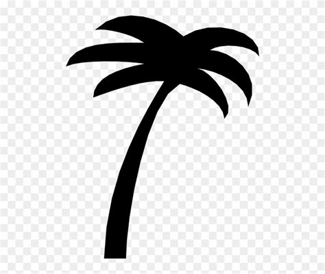 Simple Palm Tree Palm Tree Silhouette Clip Art Free Transparent Png