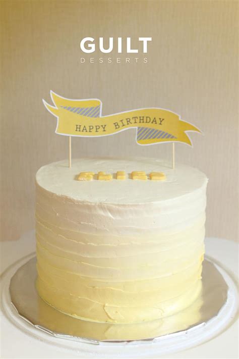 Yellow Ombre Cake Decorated Cake By Guilt Desserts Cakesdecor