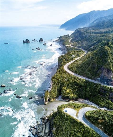 Highway 1 The Pacific Coast Highway Travel Photography New Zealand
