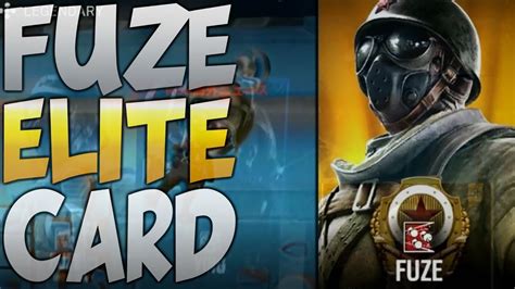 Rainbow Six Siege Fuze Elite Skin In Loadout Screen Youtube