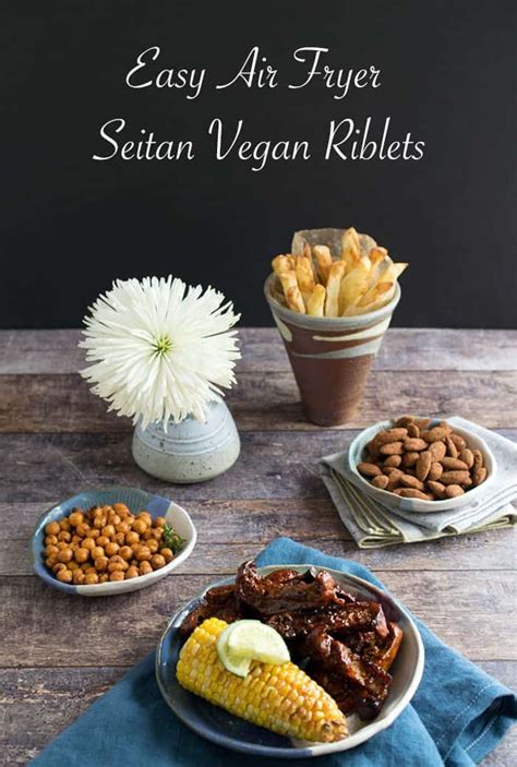 I don't usually don't buy pork riblets because there never seems to be enough meat on them. Easy Air Fry Seitan Riblets | Recipe | Vegan slow cooker ...