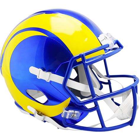Los Angeles Rams Riddell Nfl Full Size Speed Replica Helmet Blue Us