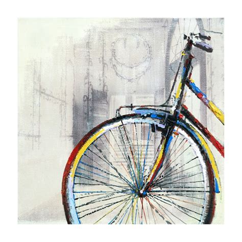 Cycle I Oil Painting Canvas Bicycle Wall Art Bicycle Art Bicycle