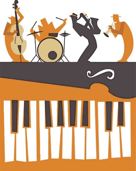 Jazz Musicians Paint By Numbers Numeral Paint Kit