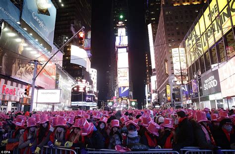 Thousands In Times Square To Secure Their Spot For New Years Eve 2015