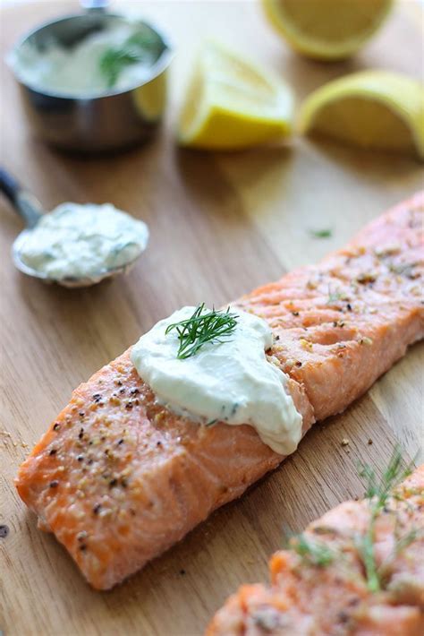 A Quick And Easy Recipe For Salmon In Creamy Dill Sauce For Two