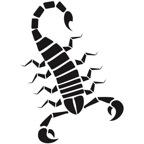 Scorpion Stencil Art Silhouette Free Svg