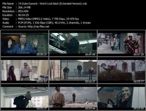Duke Dumont Wont Look Back Extended Version Download Music Video Clip From Vob Collection
