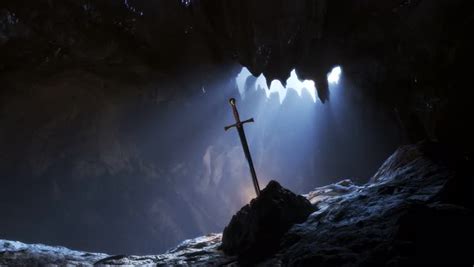 Excalibur The Famous Legendary Steel Sword Of King Arthur Sword In