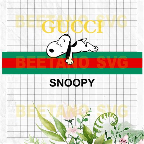 Snoopy Svg Funny Snoopy Gucci Svg Files Snoopy Cutting Files For