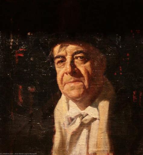 Artwork Replica Self Portrait By Jose Maria Lopez Mezquita Inspired By