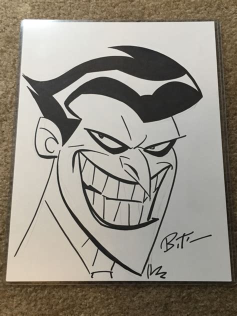 The Joker By Bruce Timm In Joe Ps Bruce Timm Comic Art Gallery Room