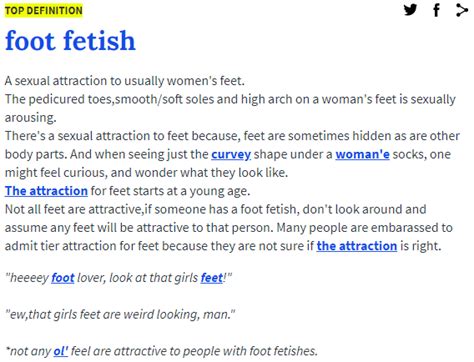 Urban Dictionary Foot Fetish Definition Foot Fetishism Know Your Meme