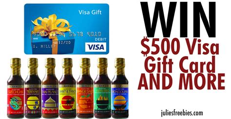 Win A 500 Visa T Card And More Julies Freebies
