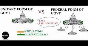 FEDERAL vs UNITARY form of govt. Comparative Law