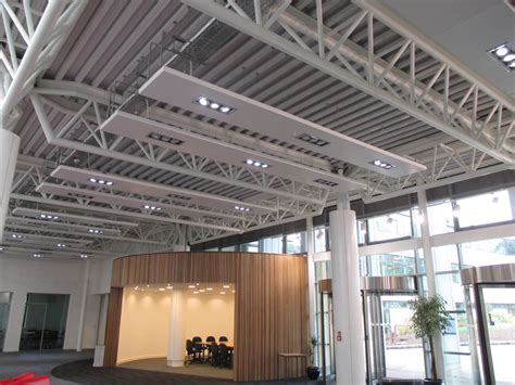 The radiant ceiling panel meets through its. Bespoke Multi Service Rafts - Solray - Radiant Heating Panels