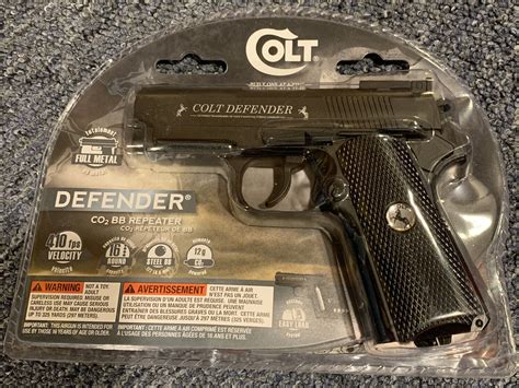 Colt 2254020 Defender Co2 Bb Pistol Black Medium Brand New