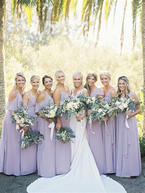 Bridesmaids In Dusty Lavender Photography Bryan N Miller Photography