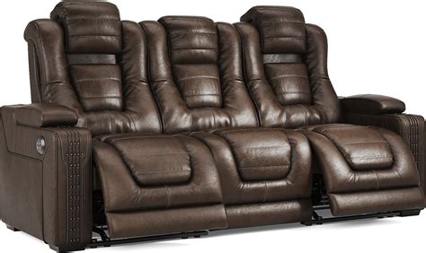 Eric Church Highway To Home Renegade Brown Leather 7 Pc Living Room