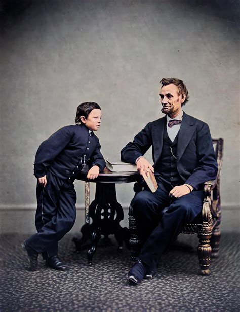 Abraham Lincoln And His Son Thomas Tad February 6 1865 3649x4737