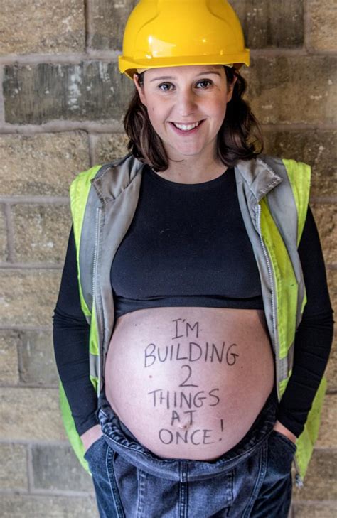 Pregnant Builders Empowering Message ‘i Built Two Things At Once