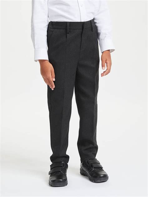 New Ex John Lewis Boys Charcoal Adjustable Waist School Trousers 4 15