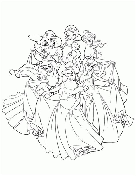 Get This Free Disney Princess Coloring Pages To Print 105379