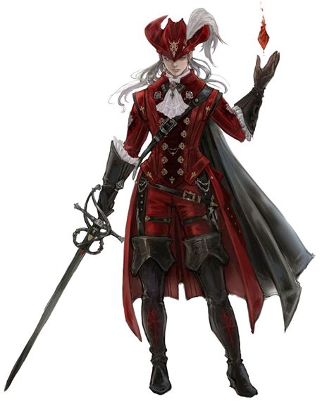 Male Red Mage From Final Fantasy Xiv Stormblood Arte Final Fantasy
