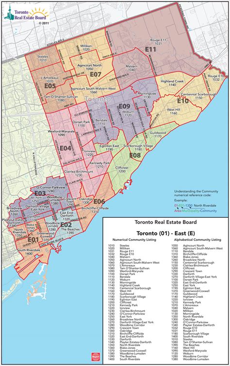 Toronto Mls District Codes Map