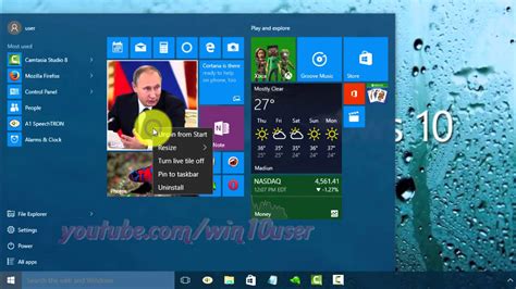 Windows 10 How To Turn Off Or Turn On Live Tiles Youtube