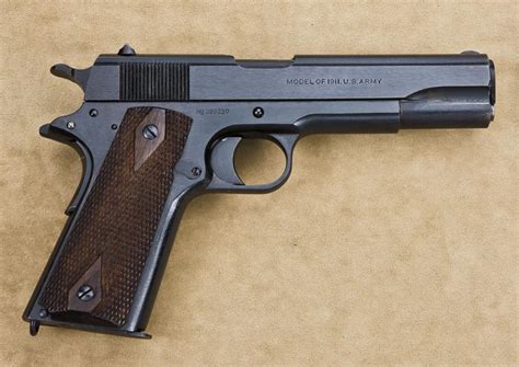 Colt Model 1911 45 Acp Caliber Semiautomatic Pistol Us Property