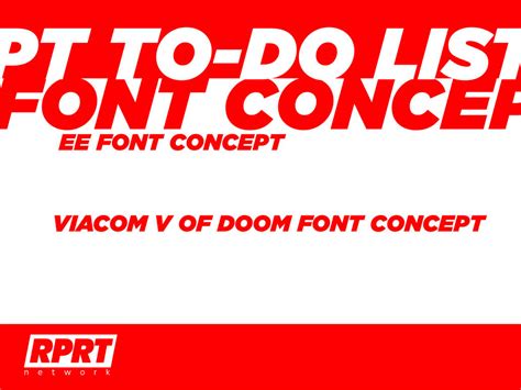 Rprt Font Concept To Do List By Therprtnetwork On Deviantart