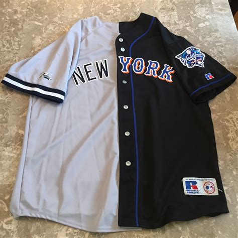 TheMediagoon.com: Jerseys: Frankenstein 2000 World Series Mets/Yankees ...