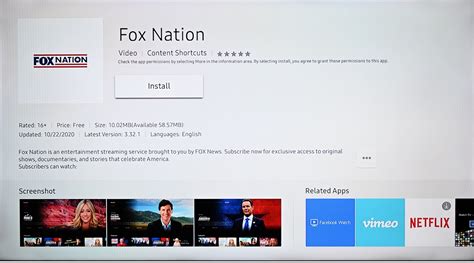 how do i watch fox nation on samsung tv