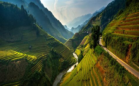 Wallpaper Landscape Hill Nature Valley Mountain Pass Vietnam