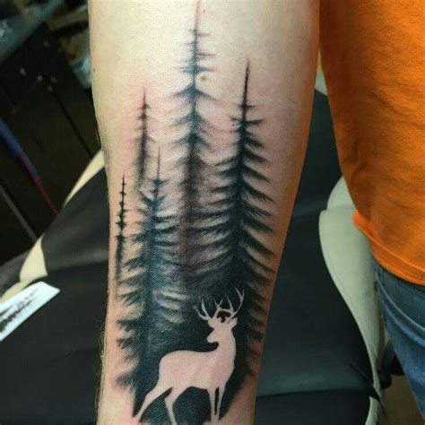 Deer Trees Tattoo Idea Stag Tattoo Deer Tattoo Designs Deer Tattoo