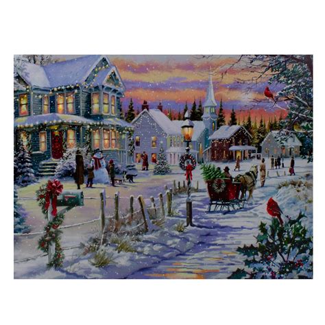Snow Tags Gallery Wrapped Canvas Christmas Wall Art Products At